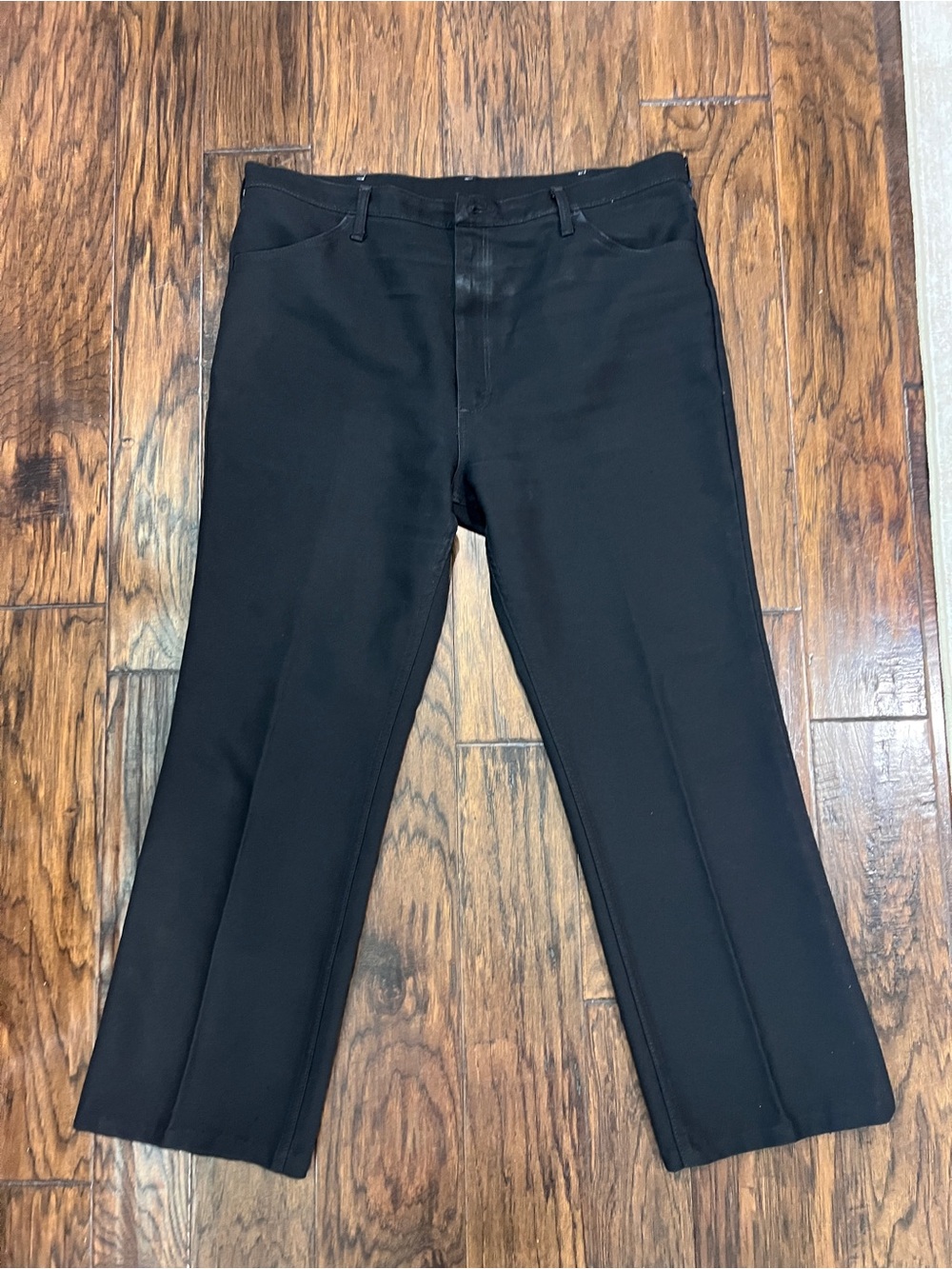 Vintage 90s Wrangler Wrancher Black Western Dress Jeans Made in USA 40x30